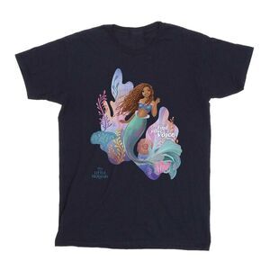 The Little Mermaid Girls Voice Cotton T-Shirt / Navy Blue